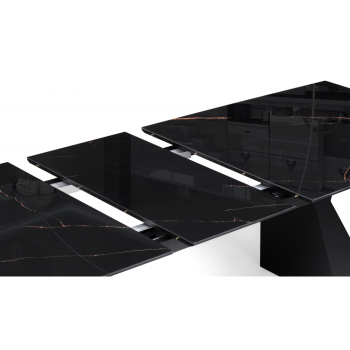 Обеденные столы, Стеклянный стол Денхольм 240(290)х100х75