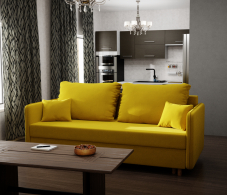 Диваны еврокнижки, Прямой диван Комфорта,еврокнижка,велюр