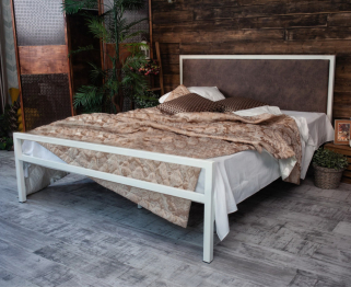 Кровать в стиле лофт Лоренцо 1.8 (Белый)