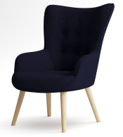 Кресло для отдыха, Кресло интерьерное Шелли, искусственный мех