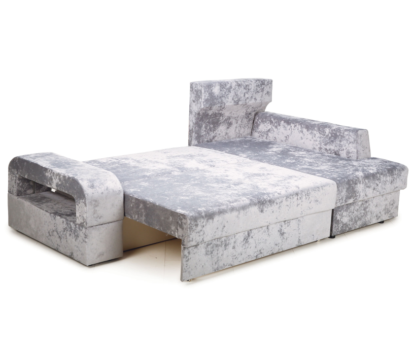 Диваны угловые в гостиную, Угловой диван Марго 1 (правый), велюр