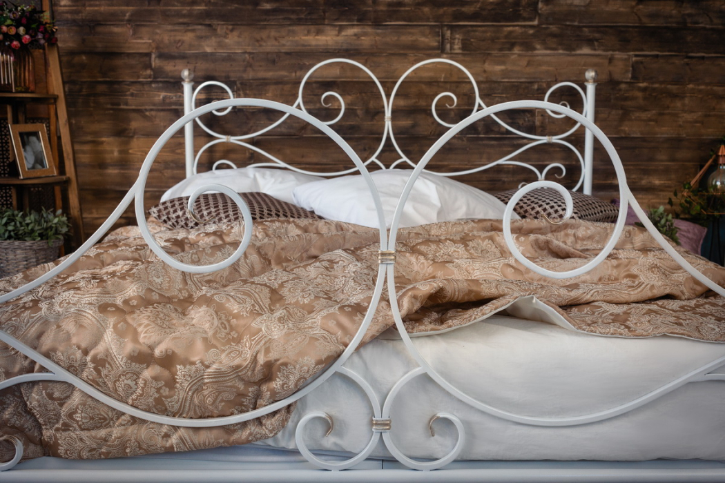 Кованые кровати, Кованая кровать Верона 1.6 с двумя спинками