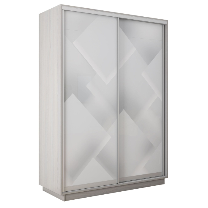 Шкафы-купе 2-х дверные, Шкаф-купе Экспресс 2-х дверный Фотопечать Квадрат Стекла 160х45х240