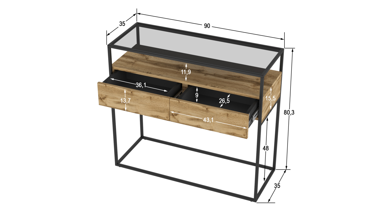 Журнальные столики, Консоль Эйден