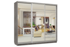 Шкафы-купе 3-х дверные, Шкаф-купе Премьер Лайт 60 (11;11;11) трехдверный