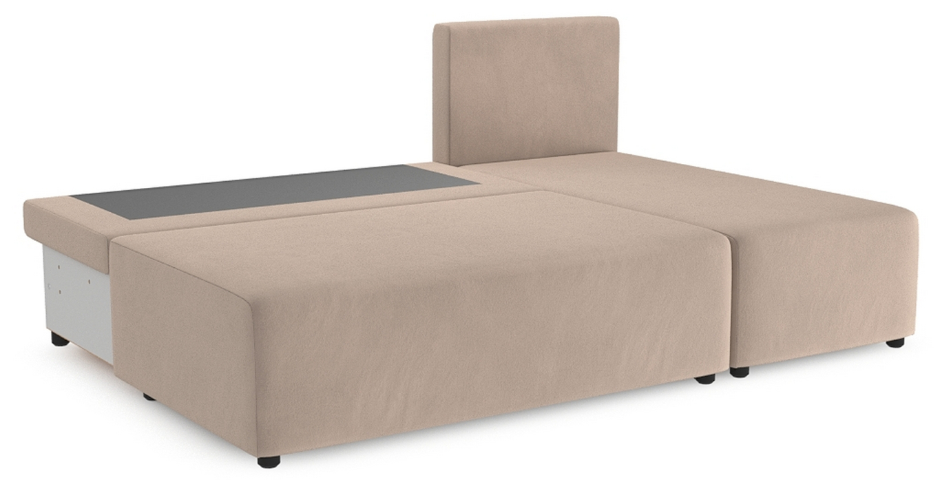 Диваны угловые в гостиную, Угловой диван Каир Lux, велюр, правый