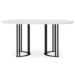 Стол Хьюго О 160 х 90 (черные ноги)