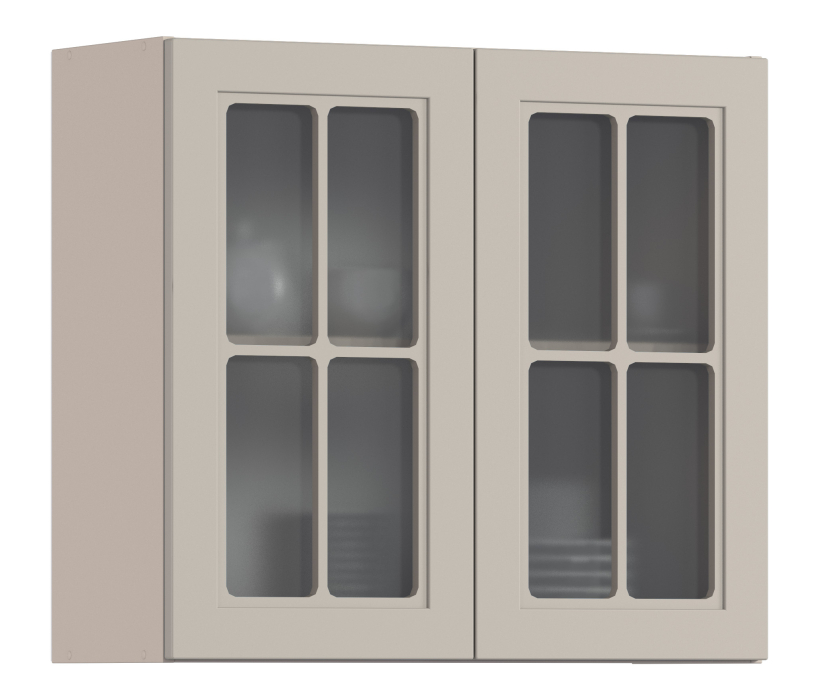 MODERN, MODERN шкаф навесной со стеклом 2 дв 80х72 см