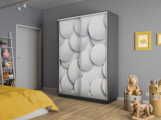 Шкафы-купе 2-х дверные, Шкаф-купе Экспресс 2-х дверный Фотопечать Шары Стекла 160х60х240