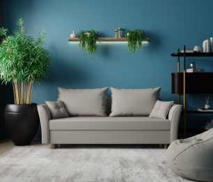 Прямой диван Наоми,еврокнижка,велюр