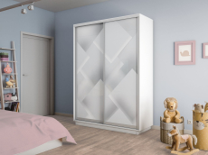 Шкафы-купе 2-х дверные, Шкаф-купе Экспресс 2-х дверный Фотопечать Квадрат Стекла 160х45х220