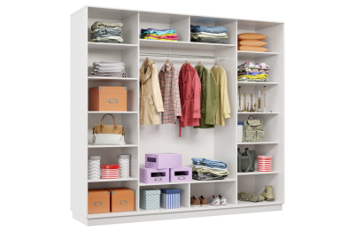 Шкаф-купе Премьер 58 (11ЗГ;11ЗГ;11ЗГ) фасады зеркало графит/трёхдверный/Профиль чёрный муар