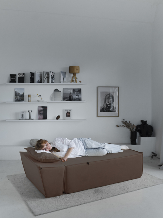 Кресло для отдыха, Бескаркасна оттоманка Клайд,велюр