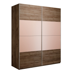 Шкаф-купе Эста 2-х дверный ДСП/Стекла пудра/Доводчик 200х66х240