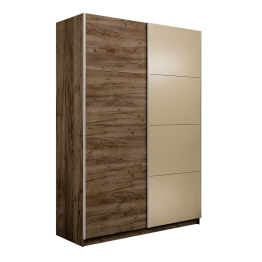 Шкаф-купе Прайм 2-х дверный ДСП/Стекло фисташка/Доводчики 160х57х230