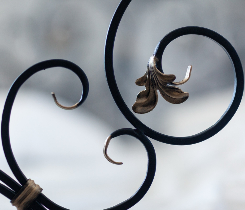 Кованые кровати, Кованая кровать Афина 1.6 с двумя спинками