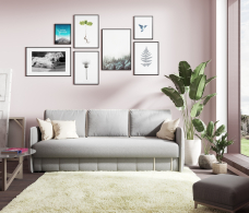 Диваны прямые, Диван-кровать еврокнижка Любек,велюр