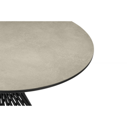 Керамический стол Вивиен 110 (чёрная нога)