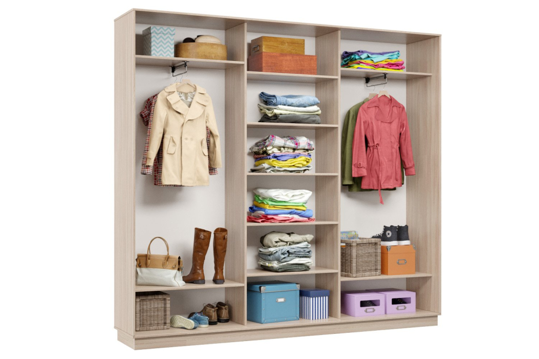 Шкафы-купе, Шкаф-купе Премьер 53 (14;14;14) трёхдверный