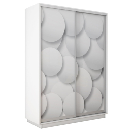 Шкаф-купе Экспресс 2-х дверный Фотопечать Шары Стекла 160х45х240