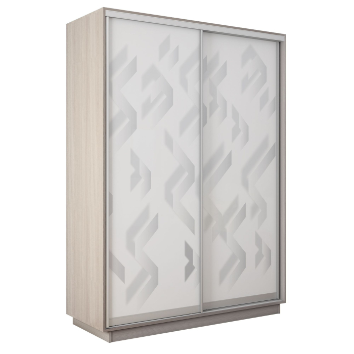 Шкафы-купе 2-х дверные, Шкаф-купе Экспресс 2-х дверный Фотопечать Ленты Стекла 160х45х220