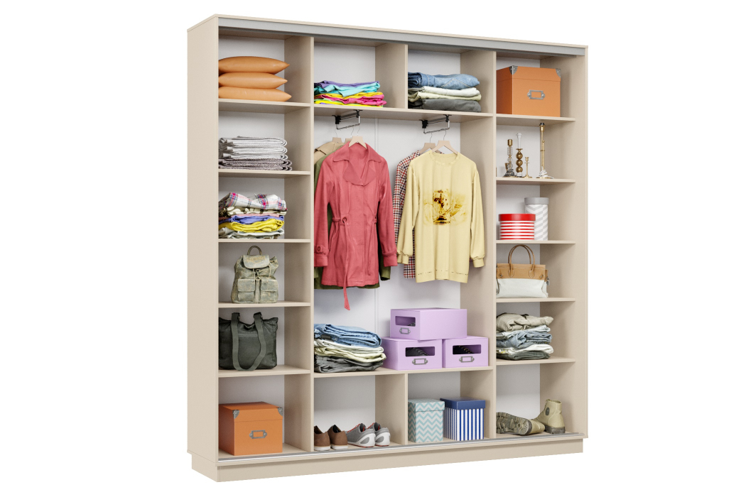 Шкафы-купе 3-х дверные, Шкаф-купе Премьер Лайт 33 (05;05;05) трехдверный