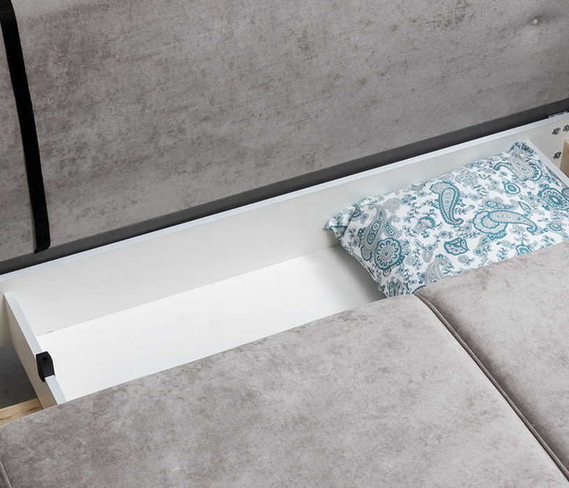 Диваны угловые в гостиную, Угловой диван Арно, Велюр Лаки