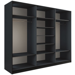 Шкаф-купе Эста 3-х дверный ДСП/Стекла пудра/Доводчик 270х66х240