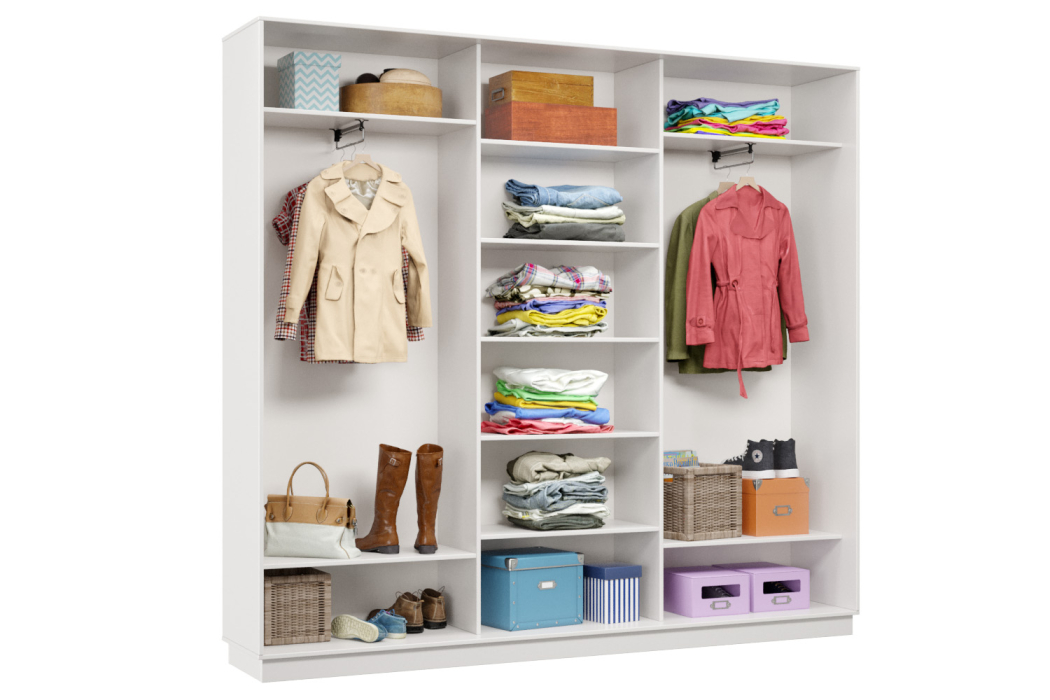 Шкафы-купе 3-х дверные, Шкаф-купе Премьер Лайт 53 (08;05;08) трехдверный