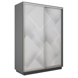 Шкаф-купе Экспресс 2-х дверный Фотопечать Квадрат Стекла 140х60х220