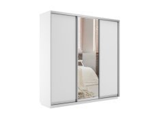 Шкафы-купе 3-х дверные, Шкаф-купе Экспресс Медиум (1 зеркало) трио 2200 x 2100 x 450