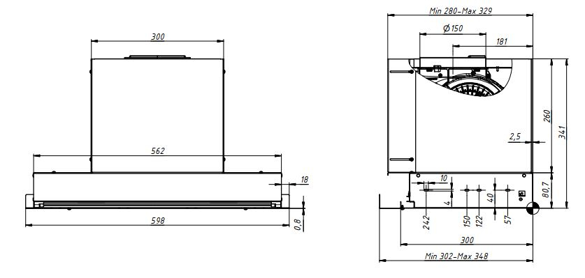 Вытяжки, Кухонная вытяжка ELIKOR Sense 60П-100