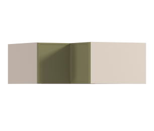 Квадро шкаф навесной угловой 2 дв 90х36 см