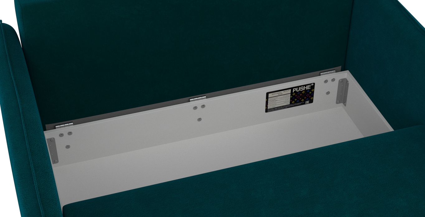 Дизайнерские диваны для гостиной, Диван-кровать Фьорд SMART 120, велюр