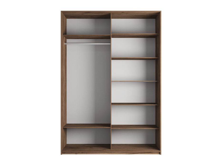 Шкафы-купе 2-х дверные, Шкаф-купе Прайм 2-х дверный Стекла пудра/Доводчики 160х57х230