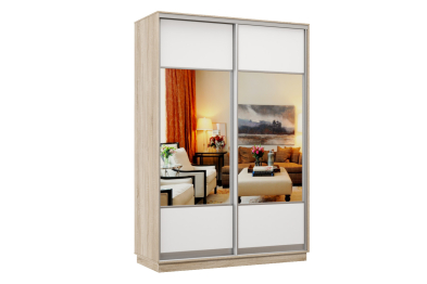 Шкаф-купе Премьер Лайт 03 Мини (05;05) двухдверный