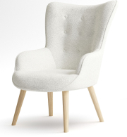 Кресло для отдыха, Кресло интерьерное Шелли, искусственный мех