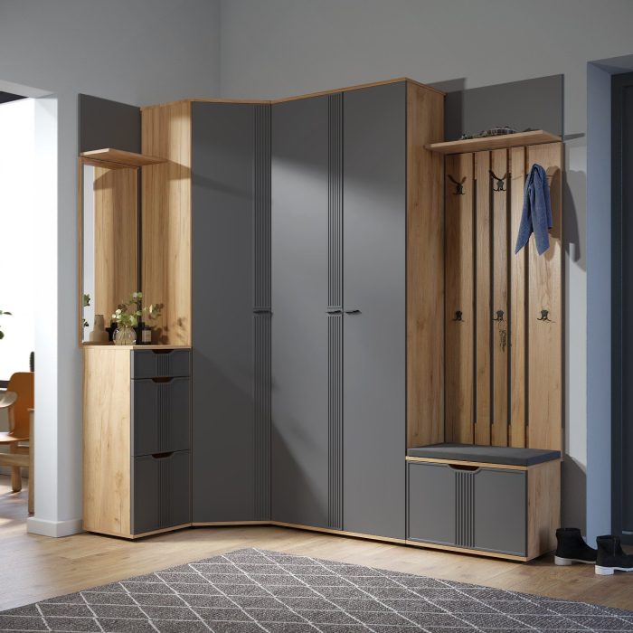 Угловые шкафы, Шкаф угловой Эмилия ЭЛ-14К глухой