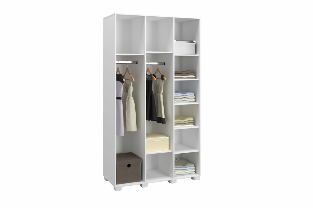 Шкафы распашные, Шкаф «Монблан» МБ-24К комбинированный