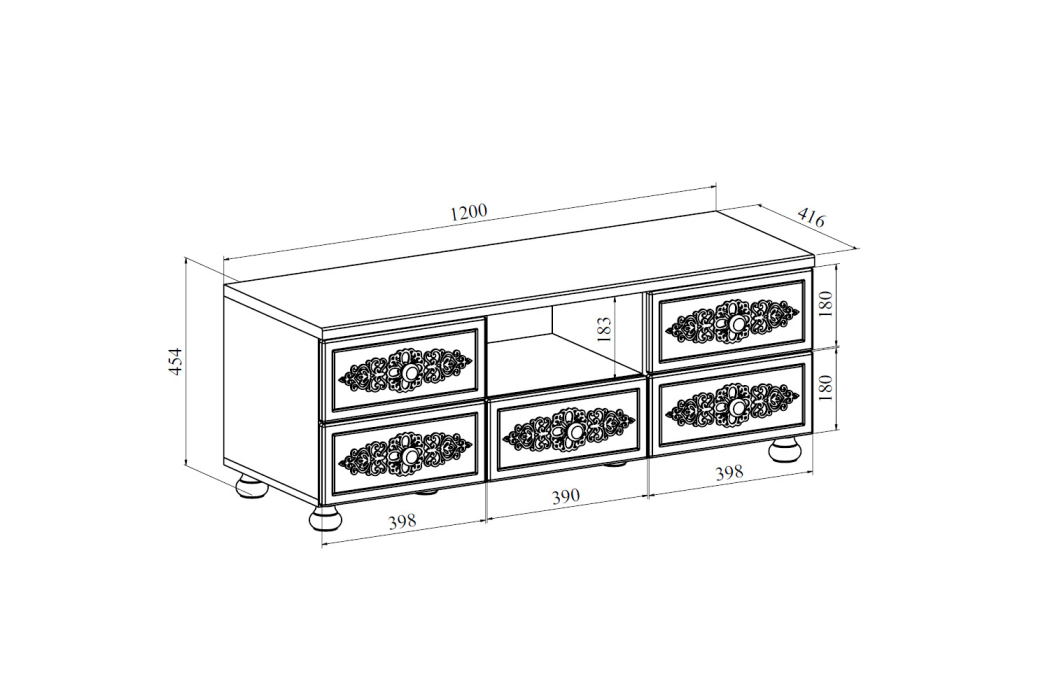 ТВ-тумбы, Тумба Ассоль АС-56