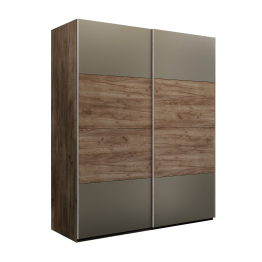 Шкаф-купе Эста 2-х дверный ДСП/Стекла хаки/Доводчик 200х66х240