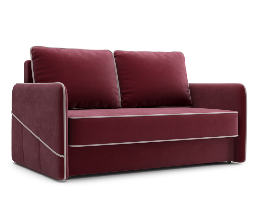 Диваны кровати со спальным местом, Диван прямой Слим 2х-местный, Велюр