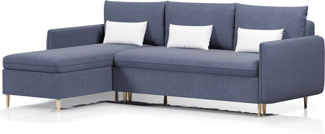 Диван-кровать угловой Рон 2 пантограф,велюр