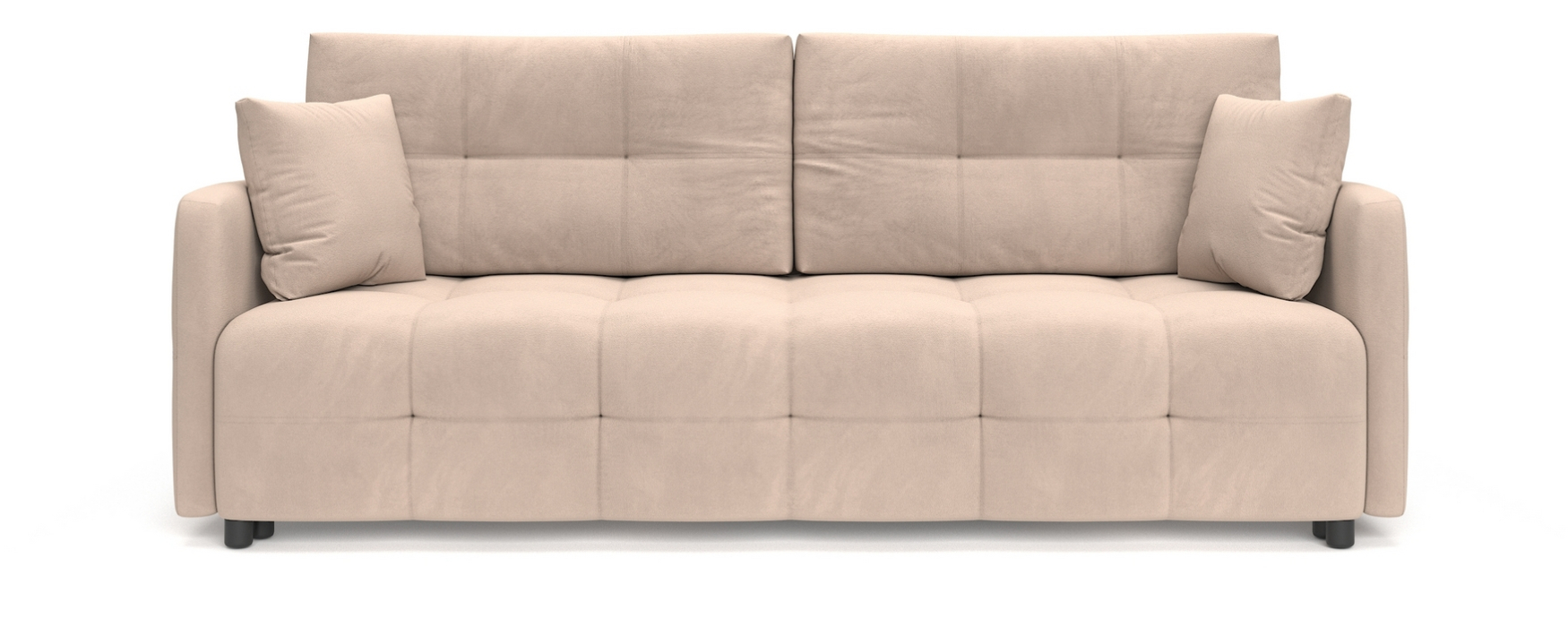 Диваны с ящиком для белья, Диван-кровать Квадро, велюр