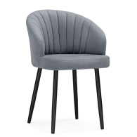 Стулья, Стул на металлокаркасе Бэнбу некрутящийся marseille (чёрный)