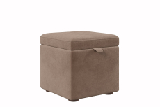Пуф в прихожую, Пуф 01 мягкий 45*45*45 с подъемным механизмом велюр