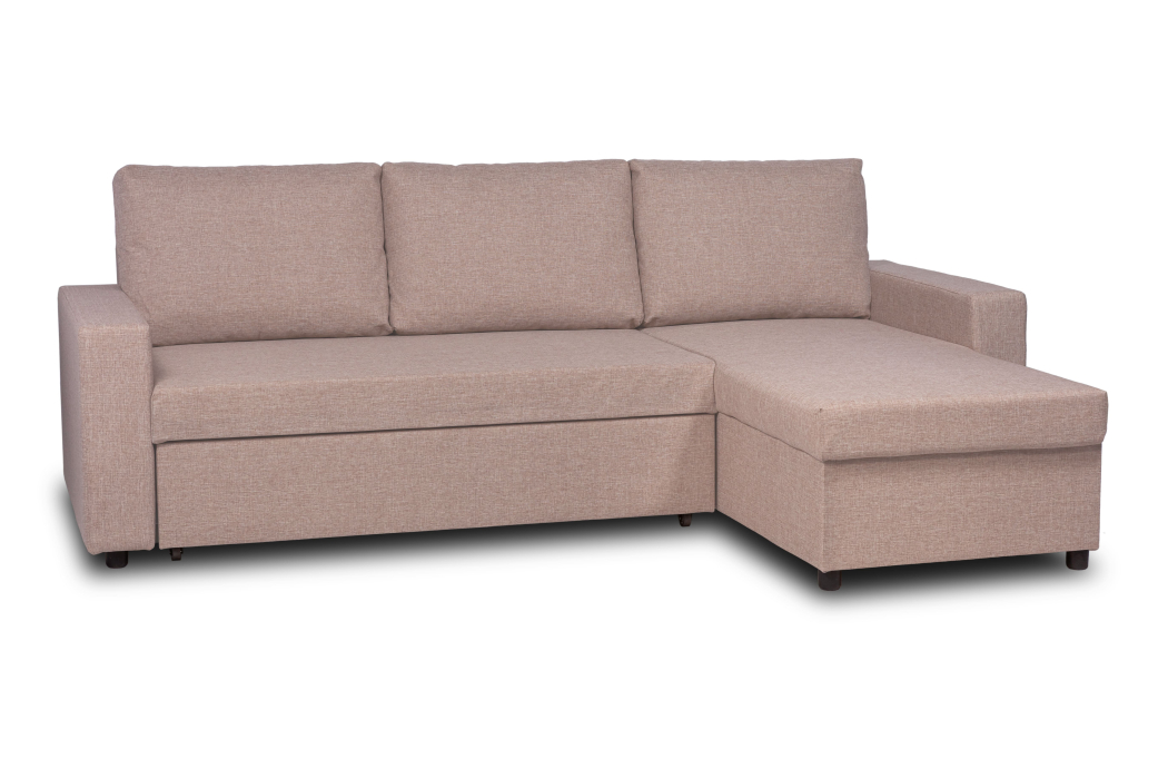 Диваны угловые в гостиную, Угловой диван-кровать Турин, рогожка