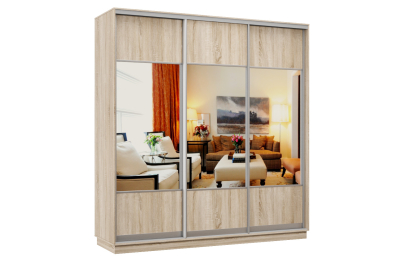 Шкаф-купе Премьер Лайт 33 (05;05;05) трехдверный