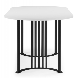 Стол Хьюго О 200 х 90 (черные ноги)