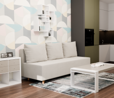 Диваны кровати со спальным местом, Прямой диван Лайт,еврокнижка,велюр